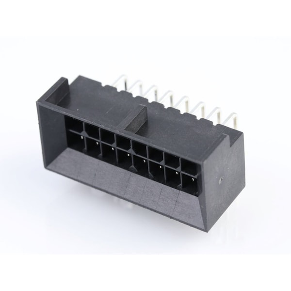 Molex Rectangular Power Connector, 16 Contact(S), Male, Solder Terminal, Receptacle - 444281605