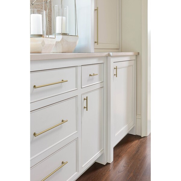 Amerock Radius 12-5/8 inch 320mm Center-to-Center Golden Champagne Cabinet Pull - BP37391BBZ