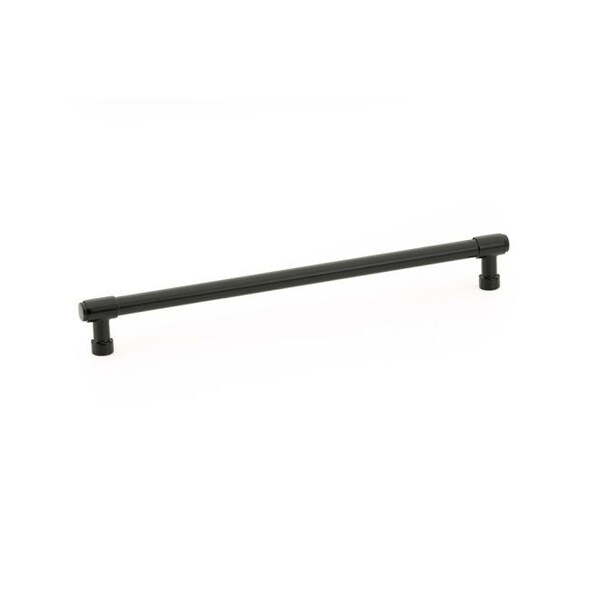 Emtek Jasper Cabinet Pull with 10 in Center to Center Flat Black Finish - 86691US19
