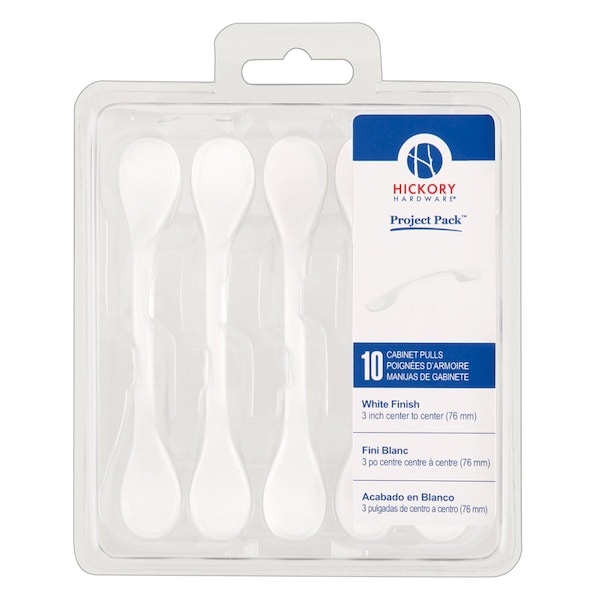 Hickory Hardware Pull 3 Inch Center to Center, 10PK - VP14444-W