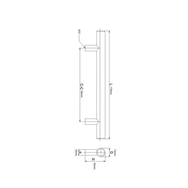 Richelieu 3 3/4 in (96 mm) Center-to-Center Satin Brass Contemporary Drawer Pull - BP30596160