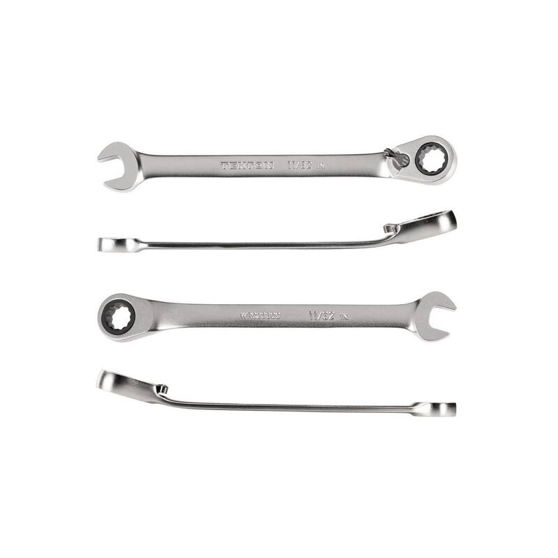 TEKTON 11/32 in. Reversible 12-Point Ratcheting Combination Wrench - WRC23309