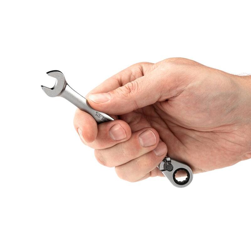 TEKTON 11/32 in. Reversible 12-Point Ratcheting Combination Wrench - WRC23309