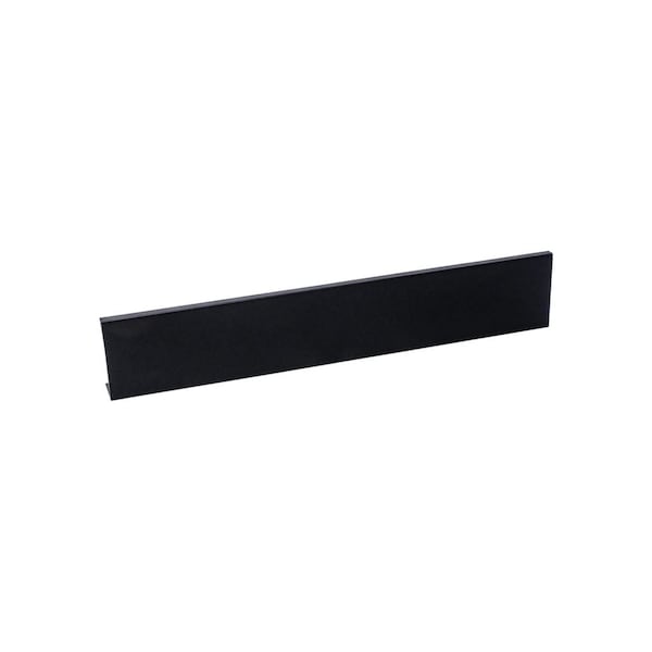 Pride Industrial 9in Aluminum Tab Cabinet Pull with 7-1/5in Center to Center Matte Black Finish - P1809BK