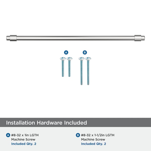 Amerock Destine 12-5/8 inch 320mm Center-to-Center Polished Chrome Cabinet Pull - BP3690326