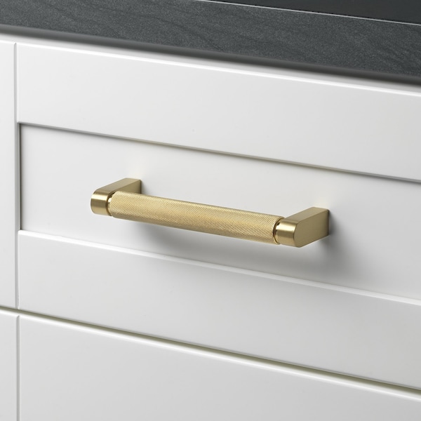 Gliderite Hardware 6-1/4 in. Center to Center Knurled Bar Pull Satin Gold, 10PK - 4788-160-SG-10