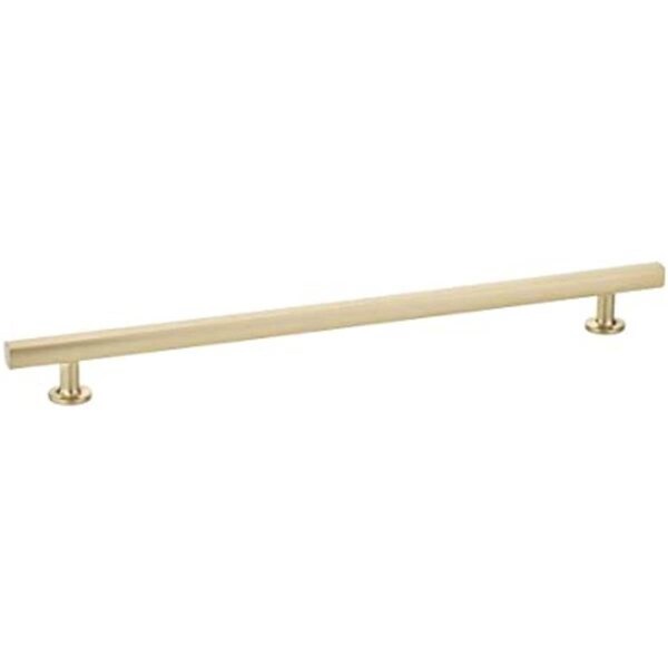 Patioplus 12 in. Center to Center Freestone Cabinet Pull, Satin Brass - PA2495253
