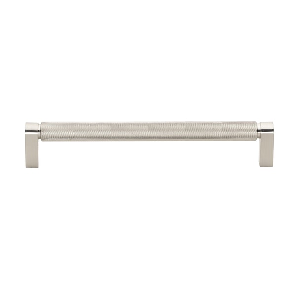 Gliderite Hardware 7-9/16 in. Center to Center Knurled Bar Pull Satin Nickel, 25PK - 4788-192-SN-25