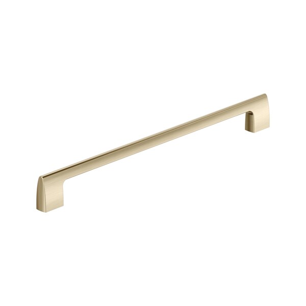 Amerock Riva 12-5/8 inch 320mm Center-to-Center Golden Champagne Cabinet Pull - BP55492BBZ
