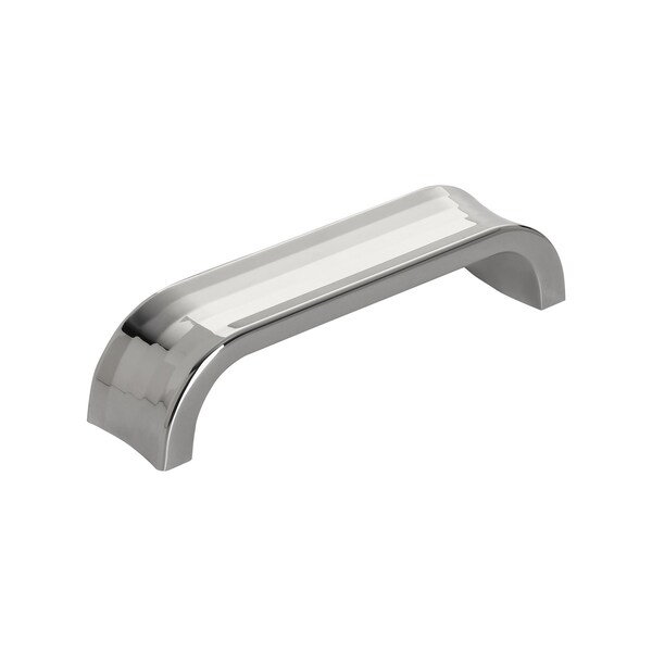 Amerock Concentric 3-3/4 in 96 mm Center-to-Center Polished Nickel Cabinet Pull - BP36812PN