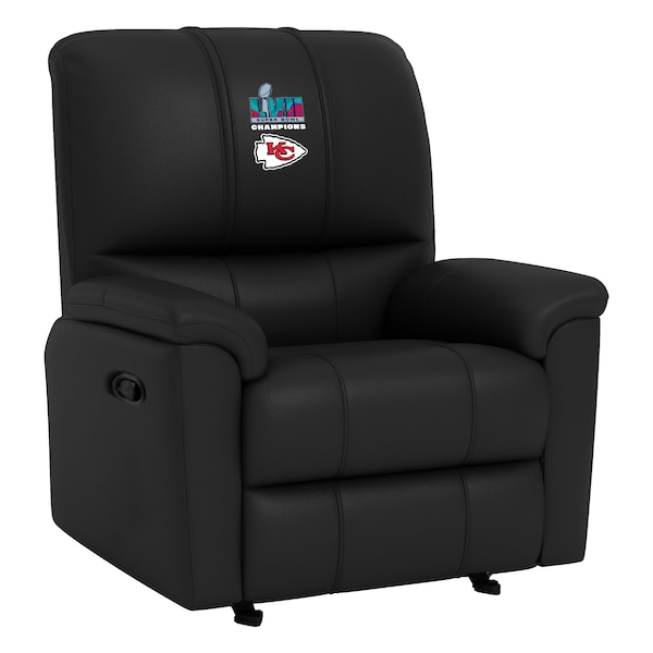 Dreamseat Kansas City Chiefs Super Bowl LVII Champions Logo Rocker Recliner - XZ52031CDRRBLK-PSNFL20073