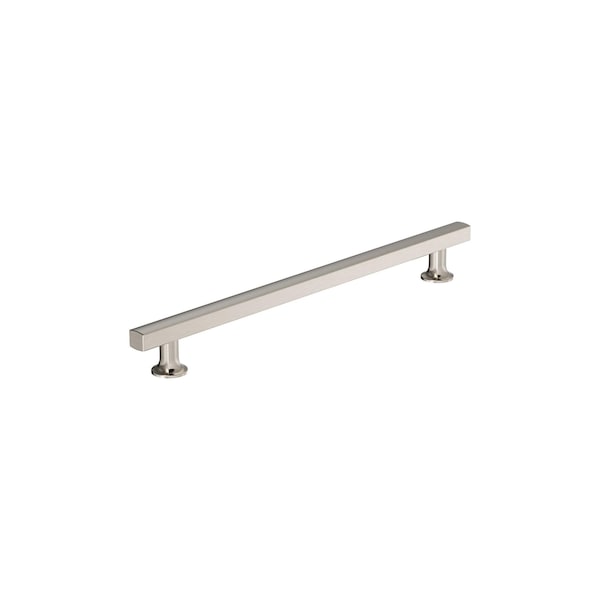 Amerock Everett 10-1/16 inch 256mm Center-to-Center Satin Nickel Cabinet Pull - BP37109G10