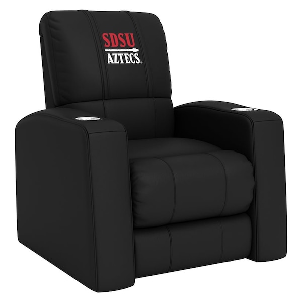 Dreamseat Home Theater Recliner with San Diego State Secondary - XZ418301RHTCDBLK-PSCOL13801