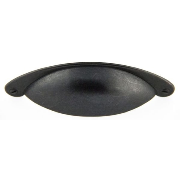 Crown 5" Hooded Shaker Cup Cabinet Pull with 3" Center to Center Weathered Black Finish - CHP8233DACM