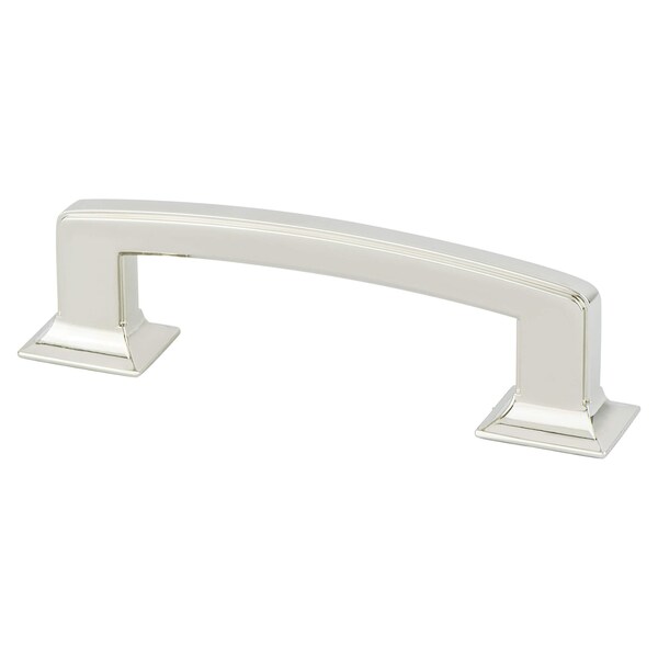 Berenson Designers Group Ten 96mm CC Polished Nickel Hearthstone Pull - 4140-1014-P