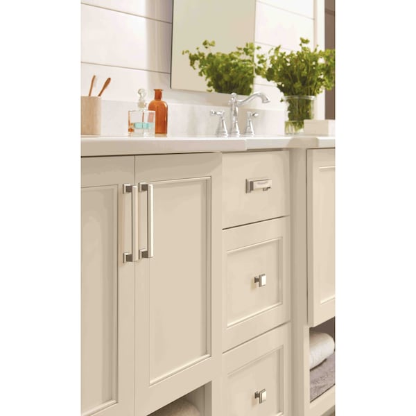 Amerock Appoint 5-1/16 in 128 mm Center-to-Center Satin Nickel Cabinet Pull - BP36760G10