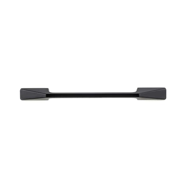 Richelieu 6 5/16 in (160 mm) Center-to-Center Matte Black Contemporary Cabinet Pull - BP7238160900