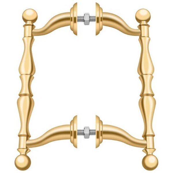 Deltana Off-Set Handle Pull, Back-To-Back Set Lifetime Brass - OHP620CR003