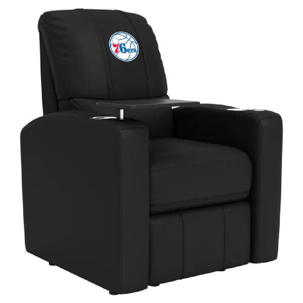 Dreamseat Stealth Power Plus Recliner with Philadelphia 76ers Primary Logo - XZ520823901CDSMHTUSBBLK-PSNBA32011