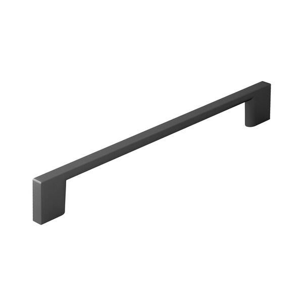 Richelieu 7 9/16 in (192 mm) Center-to-Center Matte Black Contemporary Cabinet Pull - BP8160192900