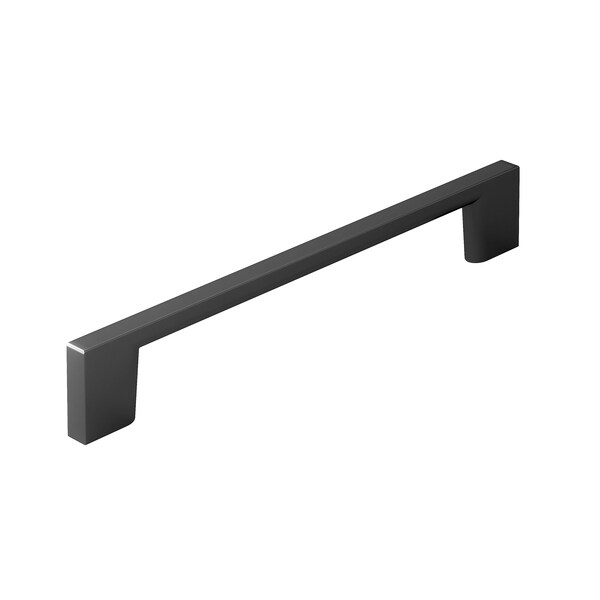 Richelieu 6 5/16 in (160 mm) Center-to-Center Matte Black Contemporary Cabinet Pull - BP8160160900