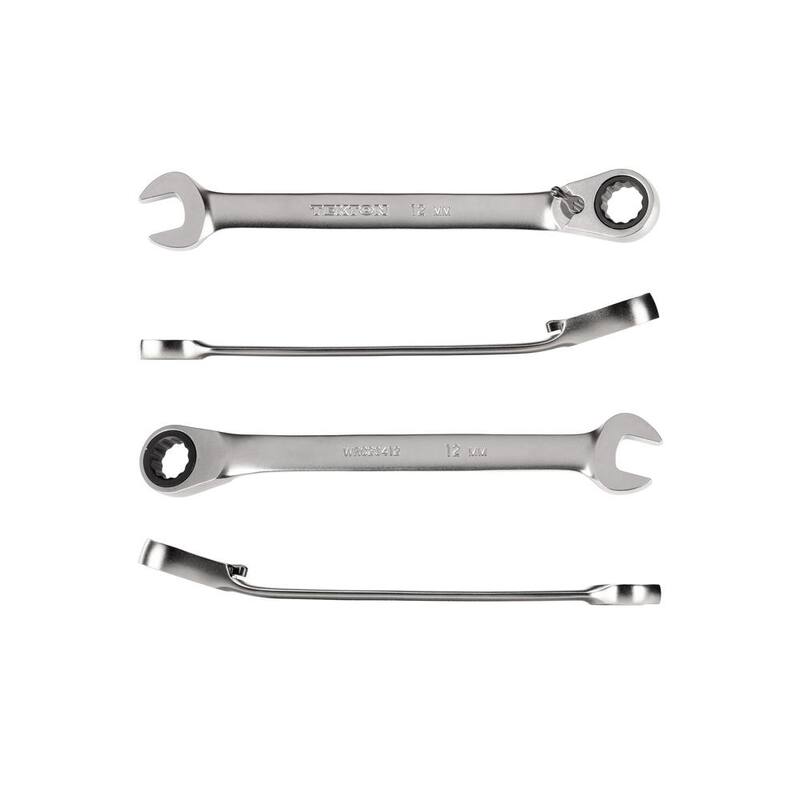 TEKTON 12 mm Reversible 12-Point Ratcheting Combination Wrench - WRC23412