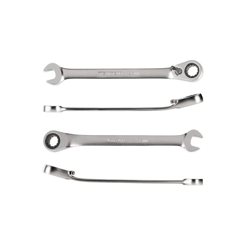 TEKTON 9 mm Reversible 12-Point Ratcheting Combination Wrench - WRC23409