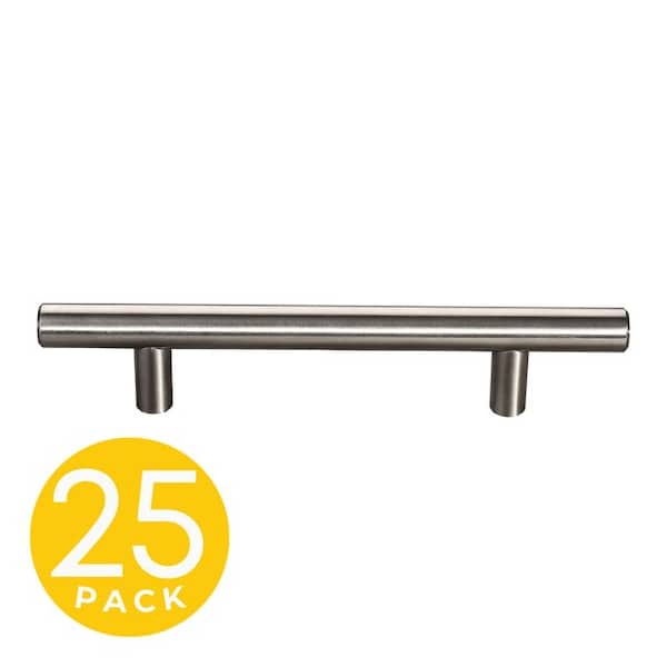 Sapphire Hollow Series 3-3/4 in. (58 mm) Center-to-Center Modern Stainless Steel Cabinet Handle/Pull (25-Pack) - SP-HW3-3/4-SS-M-25
