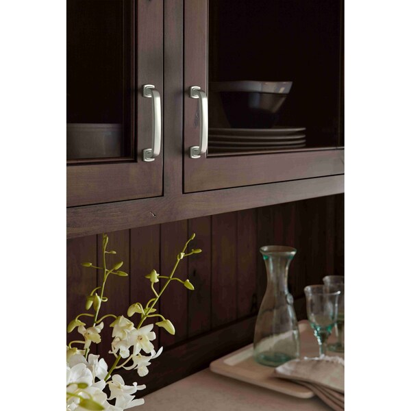 Amerock Surpass 3-3/4 in 96 mm Center-to-Center Satin Nickel Cabinet Pull - BP36894G10