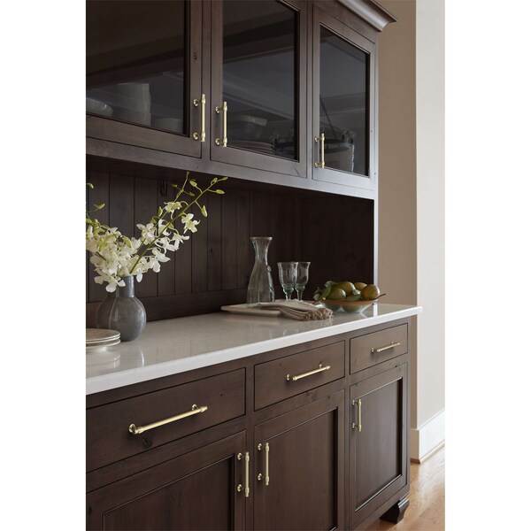 Amerock Winsome 3-3/4 inch 96mm Center-to-Center Golden Champagne Cabinet Pull - BP36766BBZ