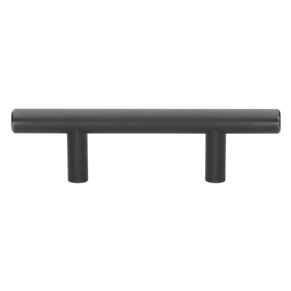 Gliderite Hardware 2-1/2 in. Center to Center Oil Rubbed Bronze Solid Steel Bar Pull - 5007-64-ORB, 10PK - 5007-64-ORB-10