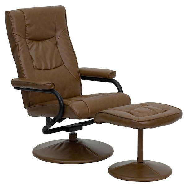 Flash Furniture Palimino LeatherSoft Recliner & Ottoman - BT-7862-PALIMINO-GG