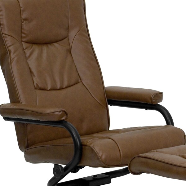 Flash Furniture Palimino LeatherSoft Recliner & Ottoman - BT-7862-PALIMINO-GG