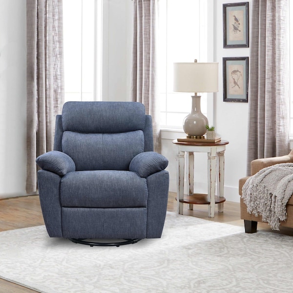 Moootto Electric Power Swivel Glider Rocker Recliner Chair with USB Charge Port - TBZOLS2754PSBUSS