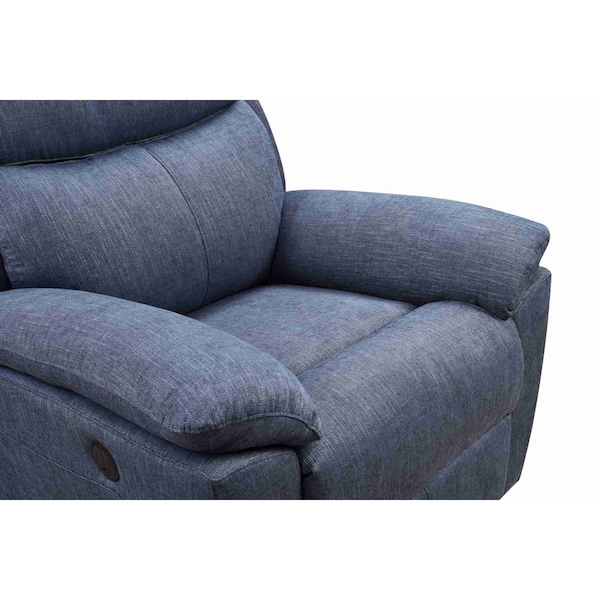 Moootto Electric Power Swivel Glider Rocker Recliner Chair with USB Charge Port - TBZOLS2754PSBUSS