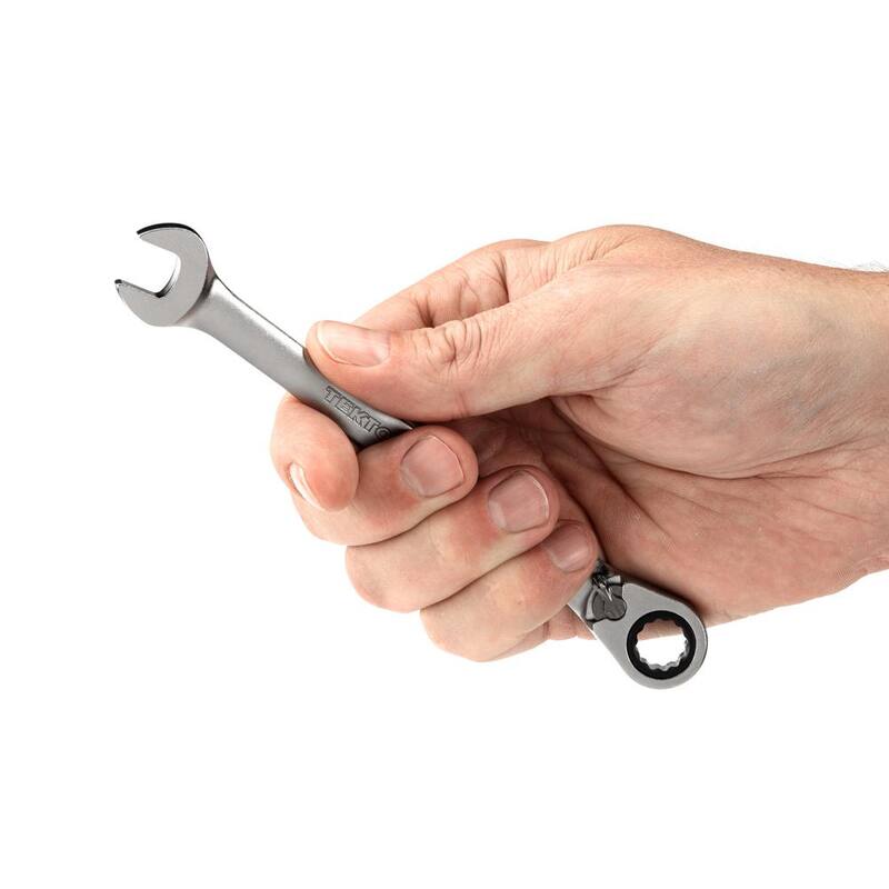 TEKTON 3/8 in. Reversible 12-Point Ratcheting Combination Wrench - WRC23310