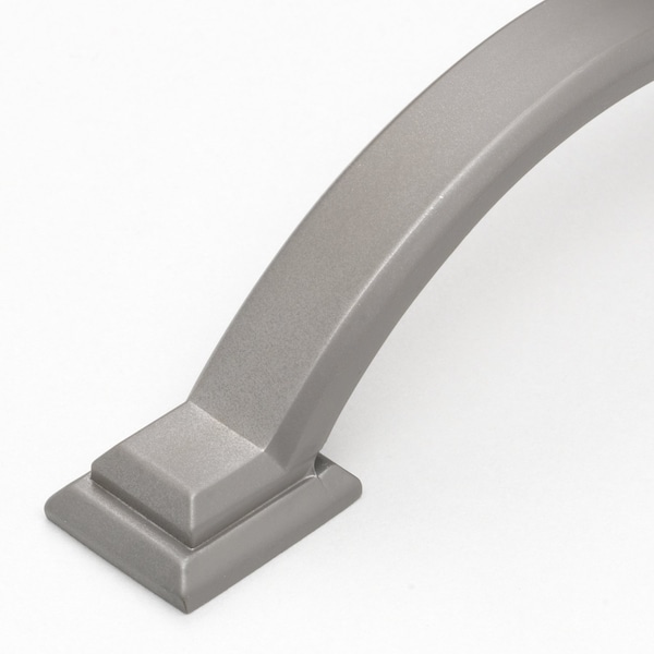Gliderite Hardware 3 in. Center to Center Graphite Gray Arched Square Cabinet Pull - 4355-GPH, 5PK - 4355-GPH-5