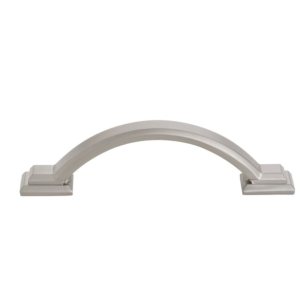 Gliderite Hardware 3 in. Center to Center Graphite Gray Arched Square Cabinet Pull - 4355-GPH, 5PK - 4355-GPH-5