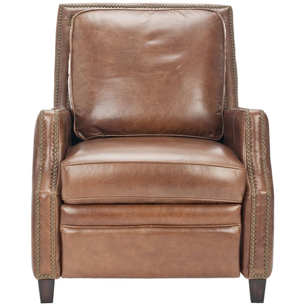 Safavieh Buddy Italian Leather Recliner, Coffee - KNT3032B