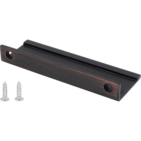 Designperfect 3-3/4'' Center-to-Center Cabinet Tab Pull, Brushed Oil Rubbed Bronze, 25PK - DPA25F423ORB