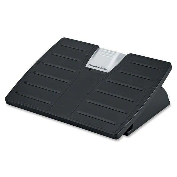 Fellowes FOOTREST, ADJ, W/MICR, BK/SR - FEL8035001
