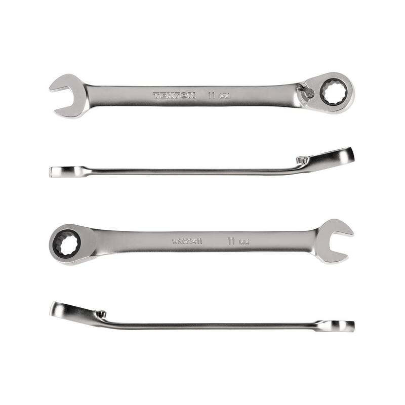 TEKTON 11 mm Reversible 12-Point Ratcheting Combination Wrench - WRC23411
