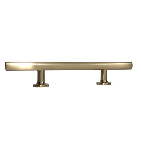 Emtek Freestone Extended Cabinet Pull with 3-1/2 in Center to Center Satin Brass Finish - 86682US4