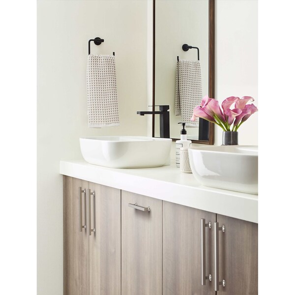 Amerock Everett 7-9/16 inch 192mm Center-to-Center Satin Nickel Cabinet Pull - BP37107G10