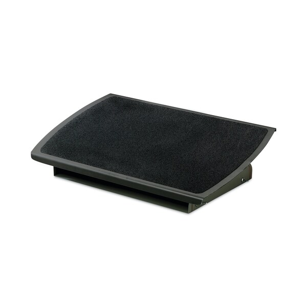 3M Adjustable Steel Footrest, Nonslip Surface, 22w x 14d x 4-3/4h, Black/Charcoal - FR530CB