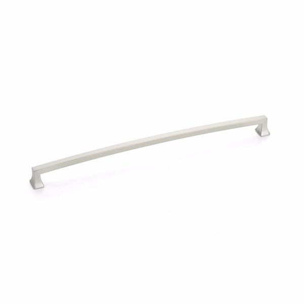 Schaub 12in Center to Center Menlo Park Arched Cabinet Pull Brushed Nickel Finish - 529-BN