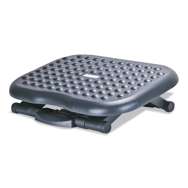 Alera Relaxing Adjustable Footrest, 13.75w x 17.75d x 4.5 to 6.75h, Black - ALEFS212