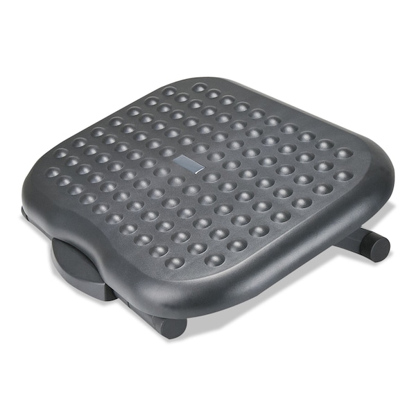 Alera Relaxing Adjustable Footrest, 13.75w x 17.75d x 4.5 to 6.75h, Black - ALEFS212