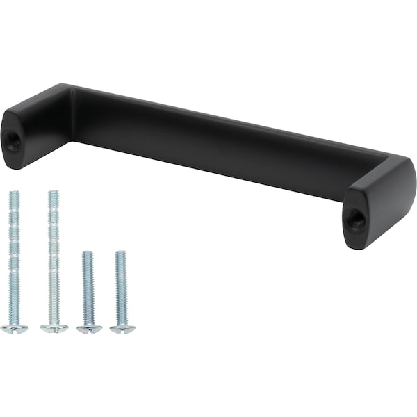 Designperfect 3-3/4'' Center-to-Center Handle Pull, Matte/Flat Black, 10PK - DPA10S443BLK