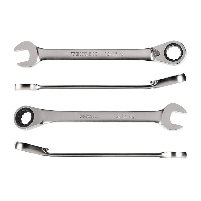 TEKTON 13/16 in. Reversible 12-Point Ratcheting Combination Wrench - WRC23321
